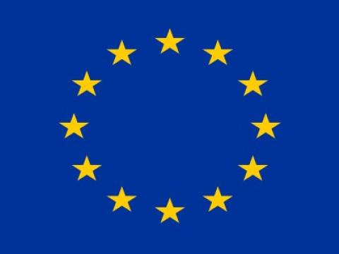 Die Europäische Flagge.