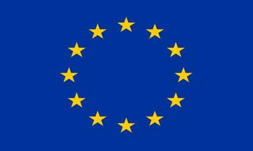 Die Europäische Flagge.