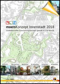 Deckblatt der Broschüre MoersKonzept Innenstadt 2018