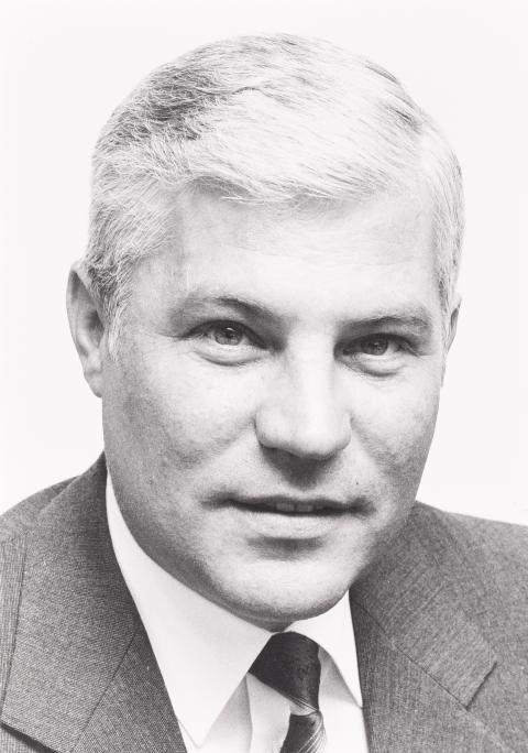 Schwarz-weiß-Foto: Portrait von Bürgermeister Wilhelm Brunswick
