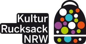 Rucksack mit bunten Punkten "Kultur Rucksack NRW"