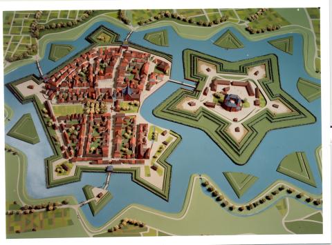 Stadtmodell von Moers aus dem Jahr 1762