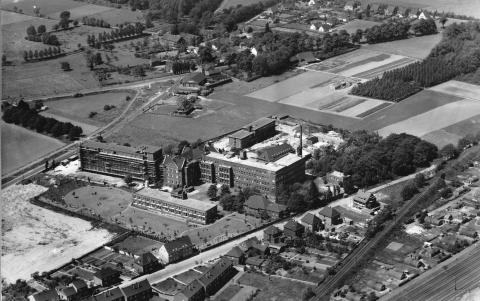 Luftbild des Krankenhauses Bethanien (1959)