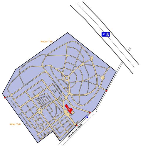Plan des Friedhofs Lohmannsheide