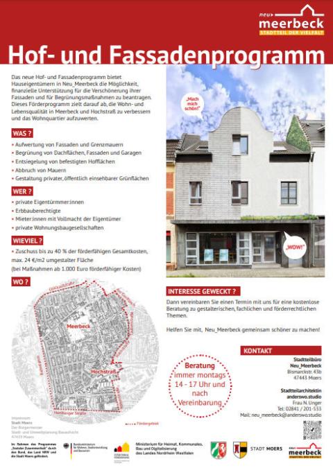 Plakat Hof- und Fassadenprogramm Neu_Meerbeck