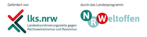Logos lks.nrw und NRWeltoffen